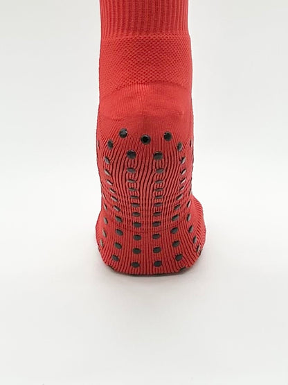 Knee High Red Grip Socks