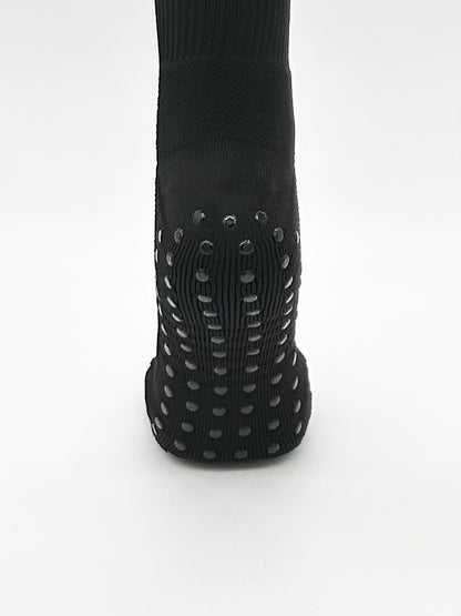 Knee High Black Grip Socks