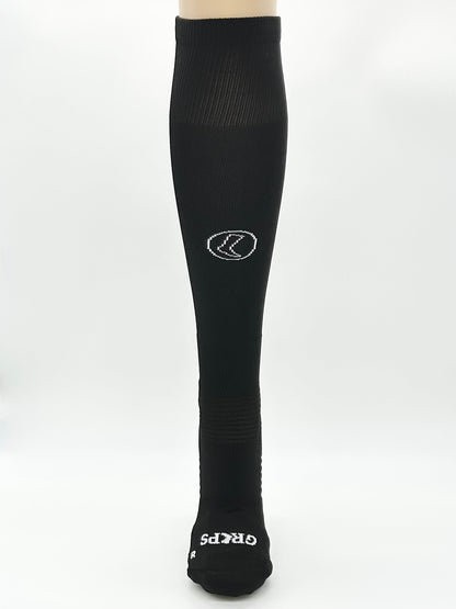 Knee High Black Grip Socks